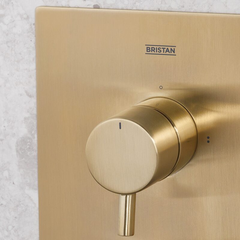 Bristan Prism Shower Pack 2 Brushed Brass