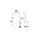 Bristan Pistachio Easy Fit Monobloc Sink Mixer Chrome