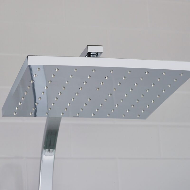 Bristan Quadrato Thermostatic Bar Shower with Rigid Riser Chrome