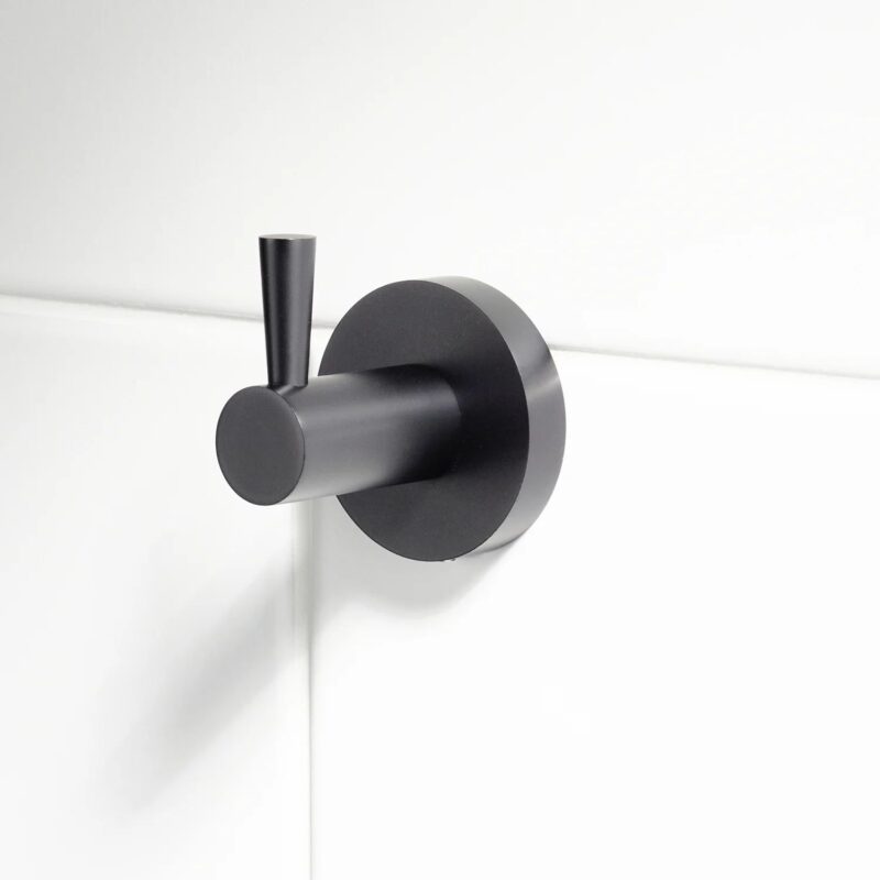 Bristan Round Hook Black