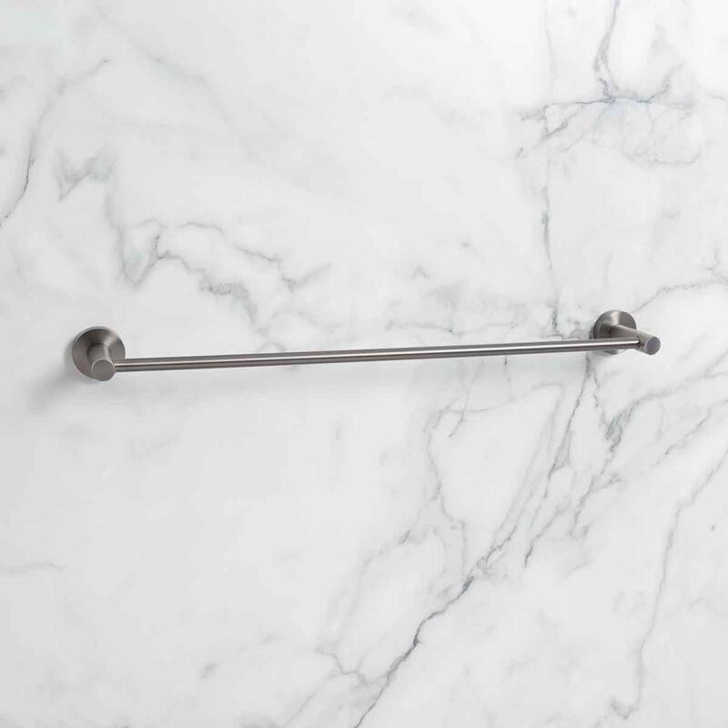 Bristan Round Towel Rail Gun Metal Grey