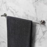 Bristan Round Towel Rail Gun Metal Grey