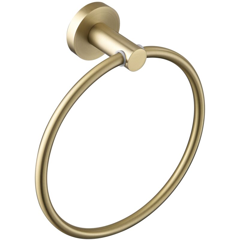 Bristan Round Towel Ring Brushed Brass Bristan Round Towel Ring Brushed Brass