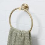 Bristan Round Towel Ring Brushed Brass