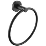 Bristan Round Towel Ring Black