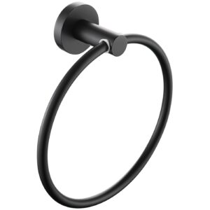 Bristan Round Towel Ring Black
