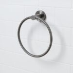 Bristan Round Towel Ring Gun Metal Grey