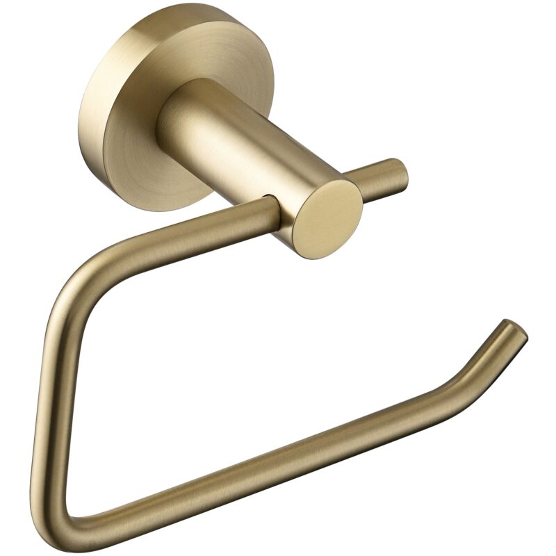 Bristan Round Toilet Roll Holder Brushed Brass Bristan Round Toilet Roll Holder Brushed Brass