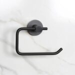 Bristan Round Toilet Roll Holder Black