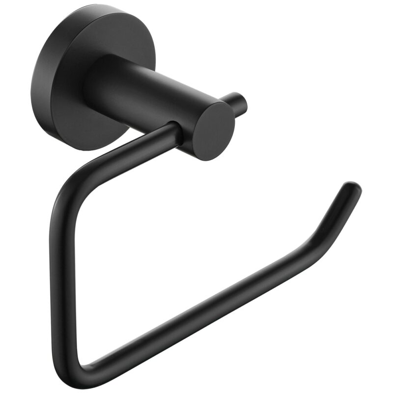 Bristan Round Toilet Roll Holder Black Bristan Round Toilet Roll Holder Black