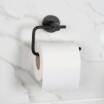 Bristan Round Toilet Roll Holder Black