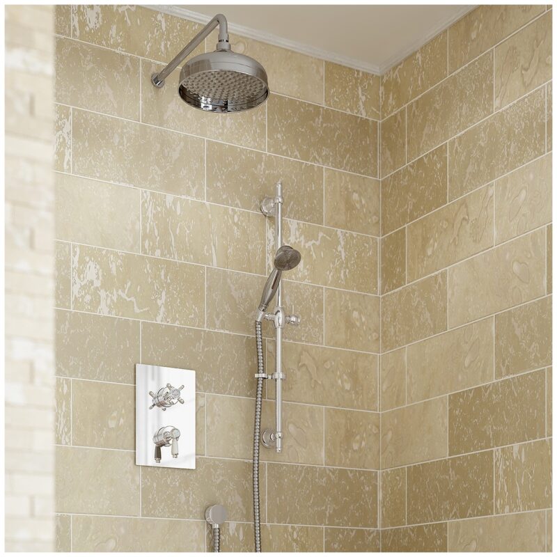 Bristan Renaissance Shower Pack with Fixed Head & Kit Bristan Renaissance Shower Pack with Fixed Head & Kit