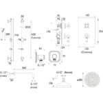 Bristan Renaissance Shower Pack with Fixed Head & Kit