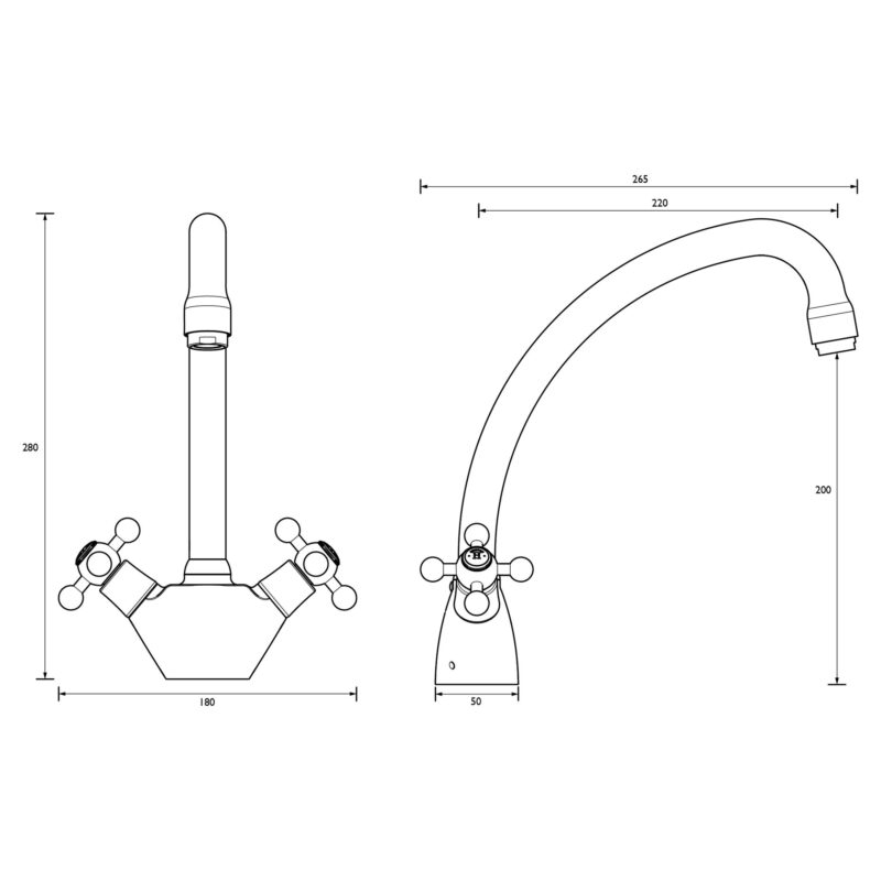 Bristan Regency Easyfit Sink Mixer Tap Chrome