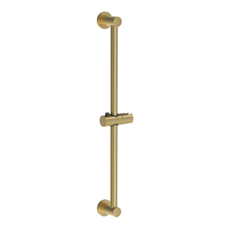 Bristan Round Riser Rail with Fixed Position Brackets Brushed Brass Bristan Round Riser Rail with Fixed Position Brackets Brushed Brass