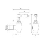 Bristan Renaissance 2 Globe Bath Taps Chrome