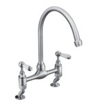Bristan Renaissance Deck Sink Mixer Brushed Nickel