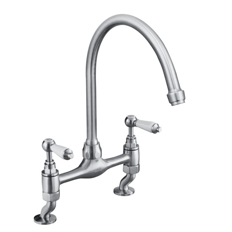 Bristan Renaissance Deck Sink Mixer Brushed Nickel Bristan Renaissance Deck Sink Mixer Brushed Nickel