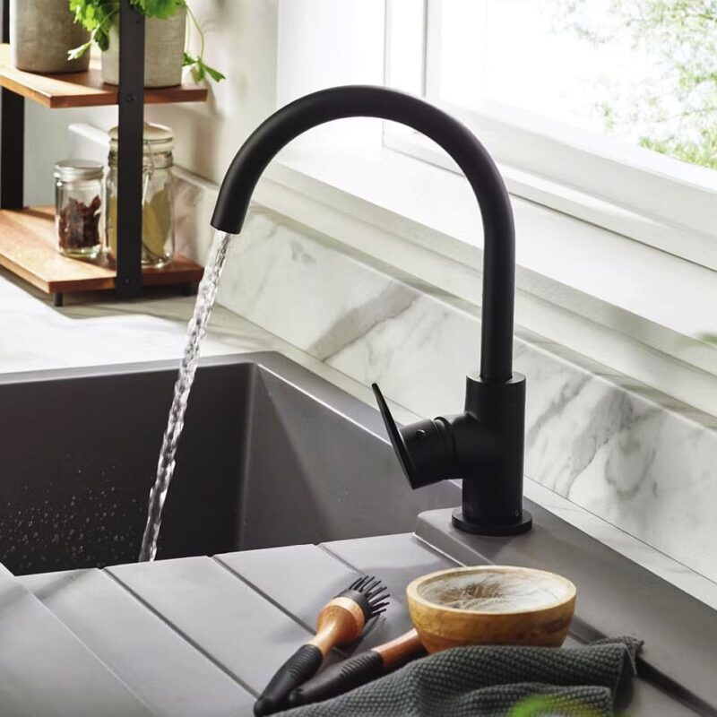 Bristan Raspberry Easyfit Sink Mixer Tap Black