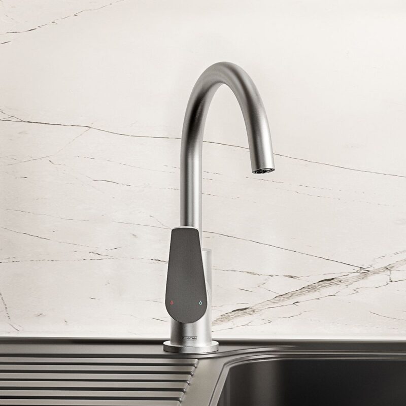 Bristan Raspberry Easyfit Sink Mixer Tap Steel