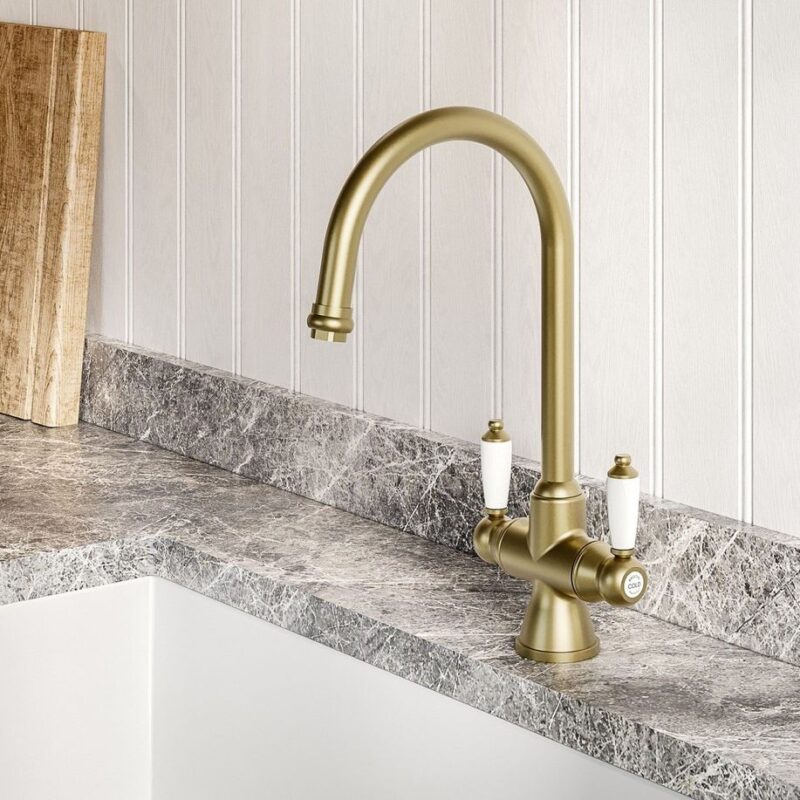 Bristan Renaissance Easyfit Sink Mixer Tap Brushed Brass