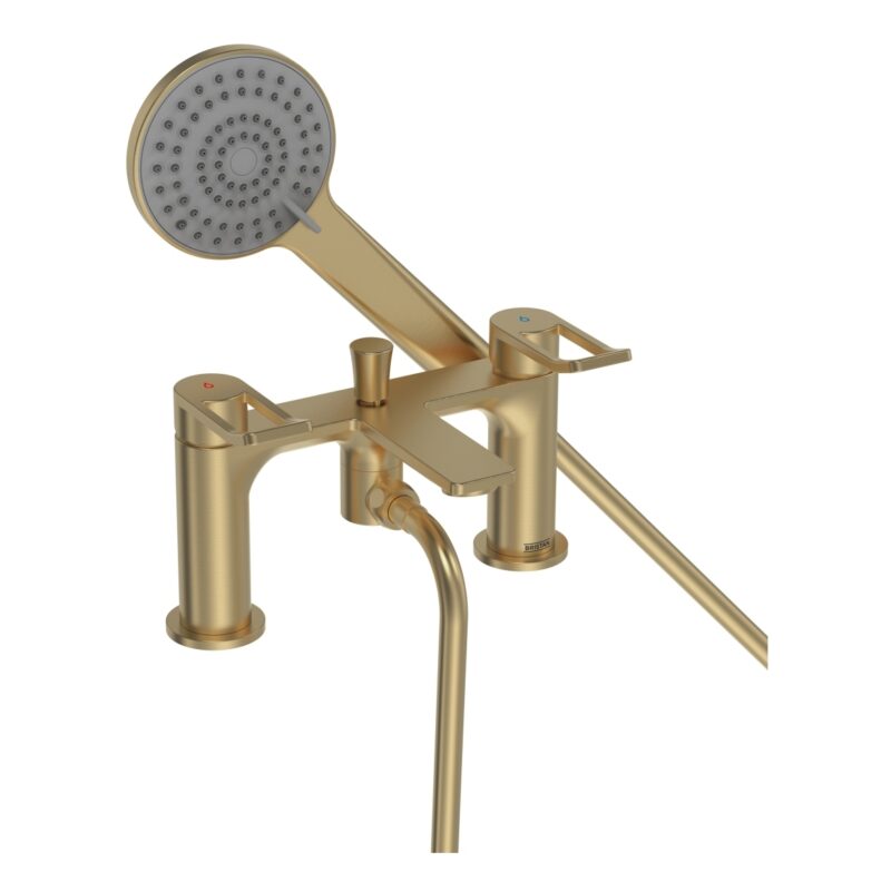 Bristan Saffron Brushed Brass Bath Shower Mixer Tap Bristan Saffron Brushed Brass Bath Shower Mixer Tap