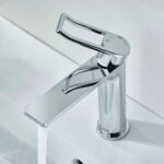 Bristan Saffron Eco Start Chrome Basin Mixer Tap with Clicker Waste