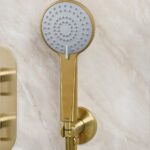 Bristan Saffron Concealed Dual Control Shower Pack 2 Brushed Brass