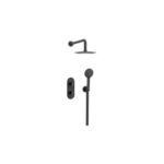 Bristan Saffron Concealed Dual Control Shower Pack 2 Black