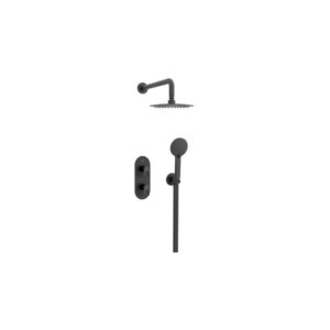 Bristan Saffron Concealed Dual Control Shower Pack 2 Black