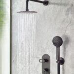Bristan Saffron Concealed Dual Control Shower Pack 2 Black