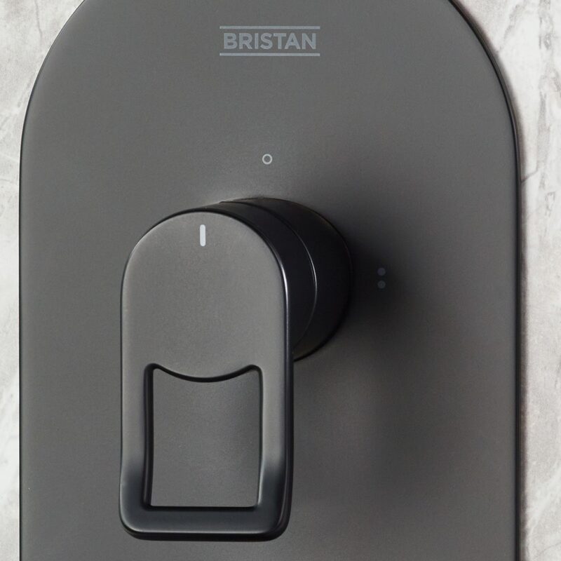 Bristan Saffron Concealed Dual Control Shower Pack 2 Black