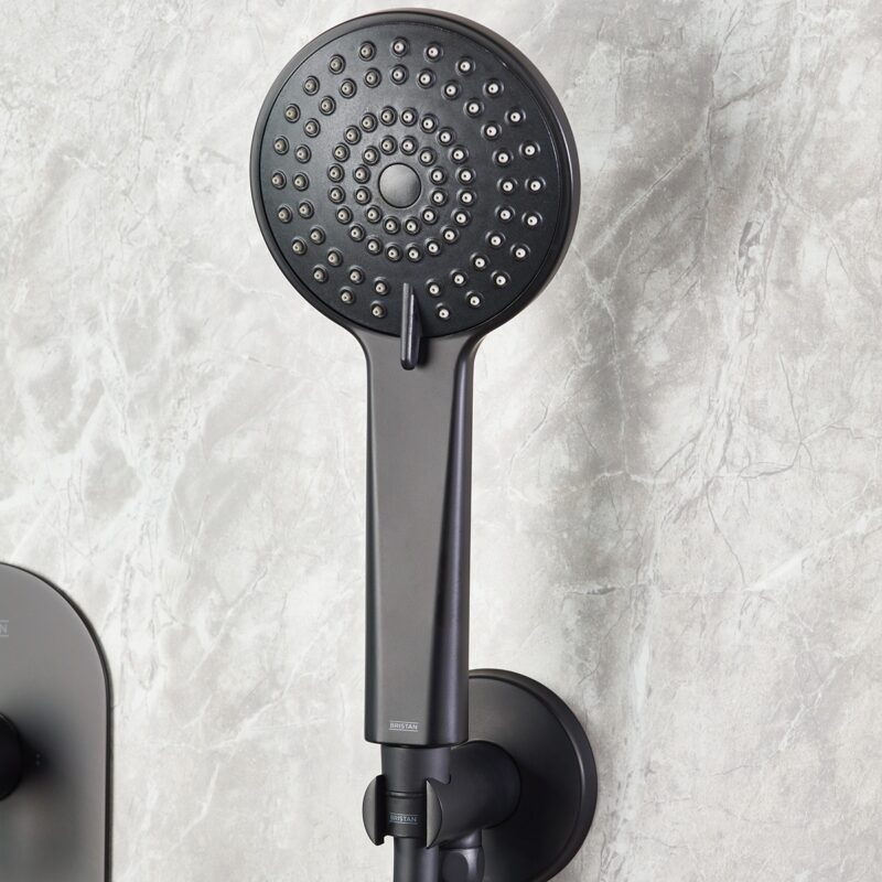 Bristan Saffron Concealed Dual Control Shower Pack 2 Black