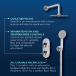 Bristan Saffron Concealed Dual Control Shower Pack 2 Chrome