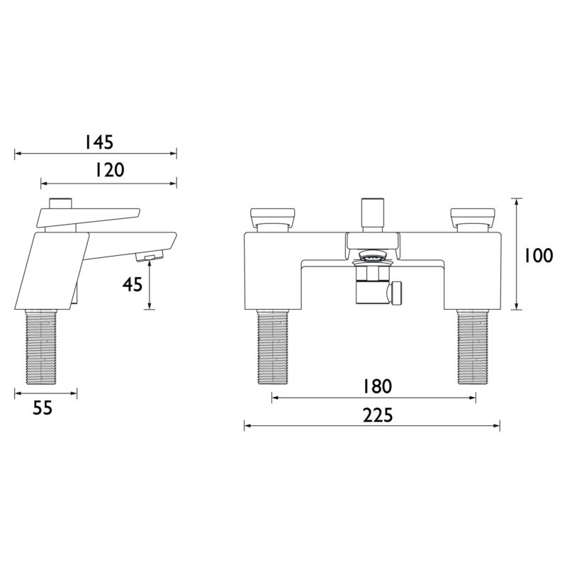 Bristan Sail Bath Shower Mixer Tap