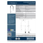 Bristan Silhouette Professional Sink Mixer with Pull-Down Hose