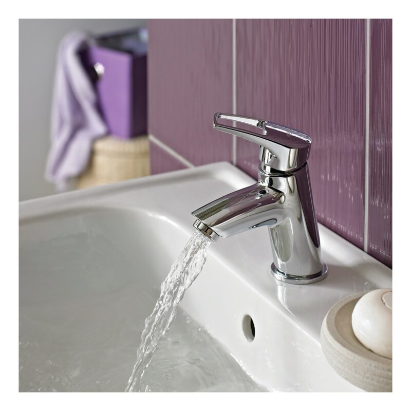 Bristan Smile Basin Mixer Tap with Clicker Waste