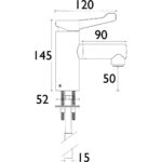 Bristan Solo Non-Thermostatic Healthcare Tap Short Lever