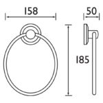 Bristan Solo Towel Ring