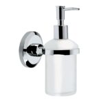 Bristan Solo Wall Mounted Frosted Glass Soap Dispenser