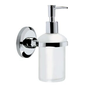 Bristan Solo Wall Mounted Frosted Glass Soap Dispenser
