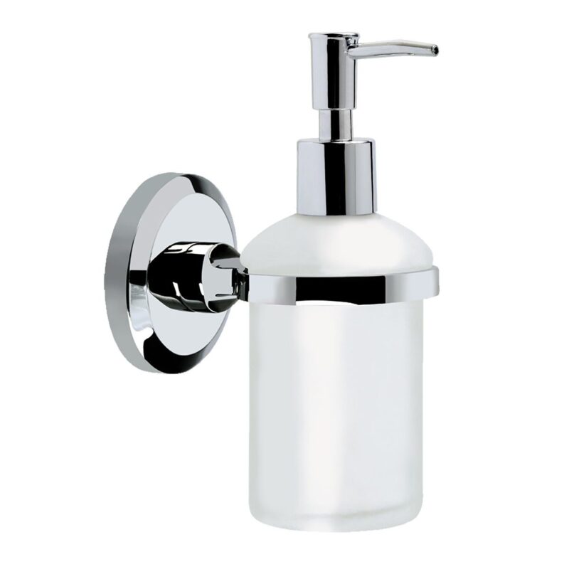 Bristan Solo Wall Mounted Frosted Glass Soap Dispenser Bristan Solo Wall Mounted Frosted Glass Soap Dispenser