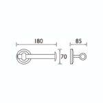 Bristan Solo Single Toilet Roll Holder