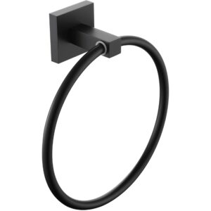 Bristan Square Towel Ring Black