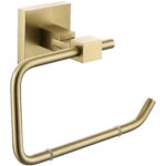 Bristan Square Toilet Roll Holder Brushed Brass