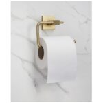 Bristan Square Toilet Roll Holder Brushed Brass