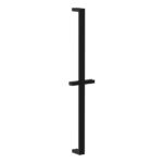 Bristan Square Riser Rail with Fixed Position Brackets Black