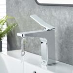 Bristan Tangram Eco Start Basin Mixer with Clicker Waste Chrome
