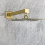 Bristan Tangram Concealed Dual Control Shower Pack 2 Brushed Brass