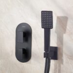 Bristan Tangram Concealed Dual Control Shower Pack 2 Black
